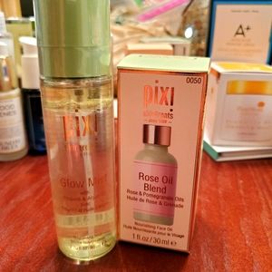 Pixi Rose Oil Blend & Pixi Glow Mist